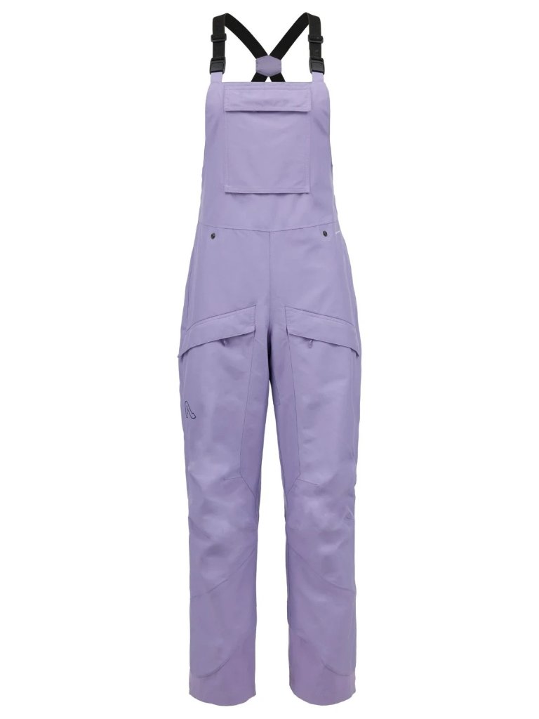 Flylow Drift Womens Bibs Snowboard/Ski/Winter Pants Aurora Purple $280 — image 3 of 6